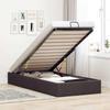 VidaXL Ottoman Bed Frames Without Mattress Dark Brown 100x200 Cm Fabric, Bed Frame, Upholstered Bed Frame, Bed Frame 3310857