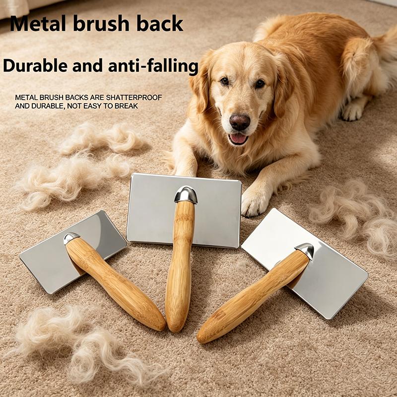Dog Comb Brush for Dog Long Hair Cat Brush Car Animal Hair Solid Wood Pet Hair Remover Massage Cat Brush Pet Grooming GSZ05