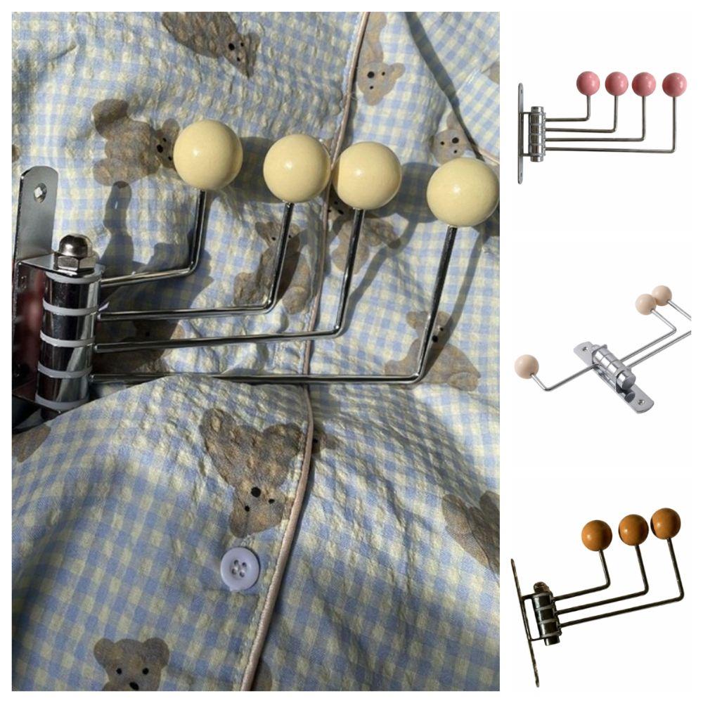 3/4 Hooks Wall Hook Iron Art Decorative Hat Holder Rack Room Storage Hook  Entryway