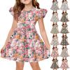 Girls' Summer Princess Dress - A-Line T-Shirt Dress Easter Day