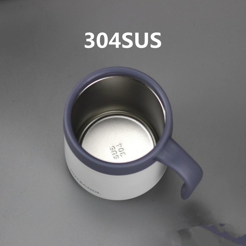 Stainless Steel Vacuum Insulated Coffee Mug 350/500ml Thermos Water Tumbler with Handle Lid - Thermal Tea Cup for Hot And Cold B