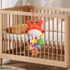 Baby Plush Crab Pull Rope Rattle Carriage Toy With Visual And Grasp Skills For Newborns