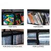 Large Clear Holds DVD CD Storage Holder Easy Zip Closure Carry Bag Organizer Comic Book Storage Bag Transparent Collection