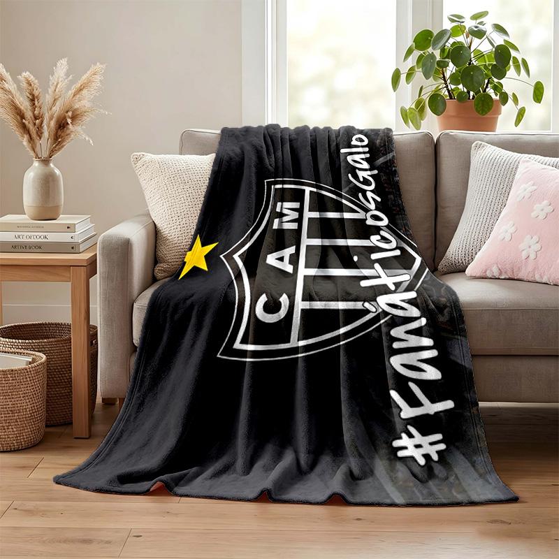 Clube Atletico Mineiro blanket Flannel Blanket Soft Cozy Plush Throw for Sofa Bed Lightweight Home Decoration Gifts for Christmas various holidays