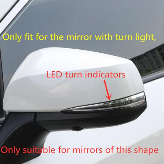 New Chrome Rearview Mirror Cover Trim 2CPS For Toyota Highlander -2024