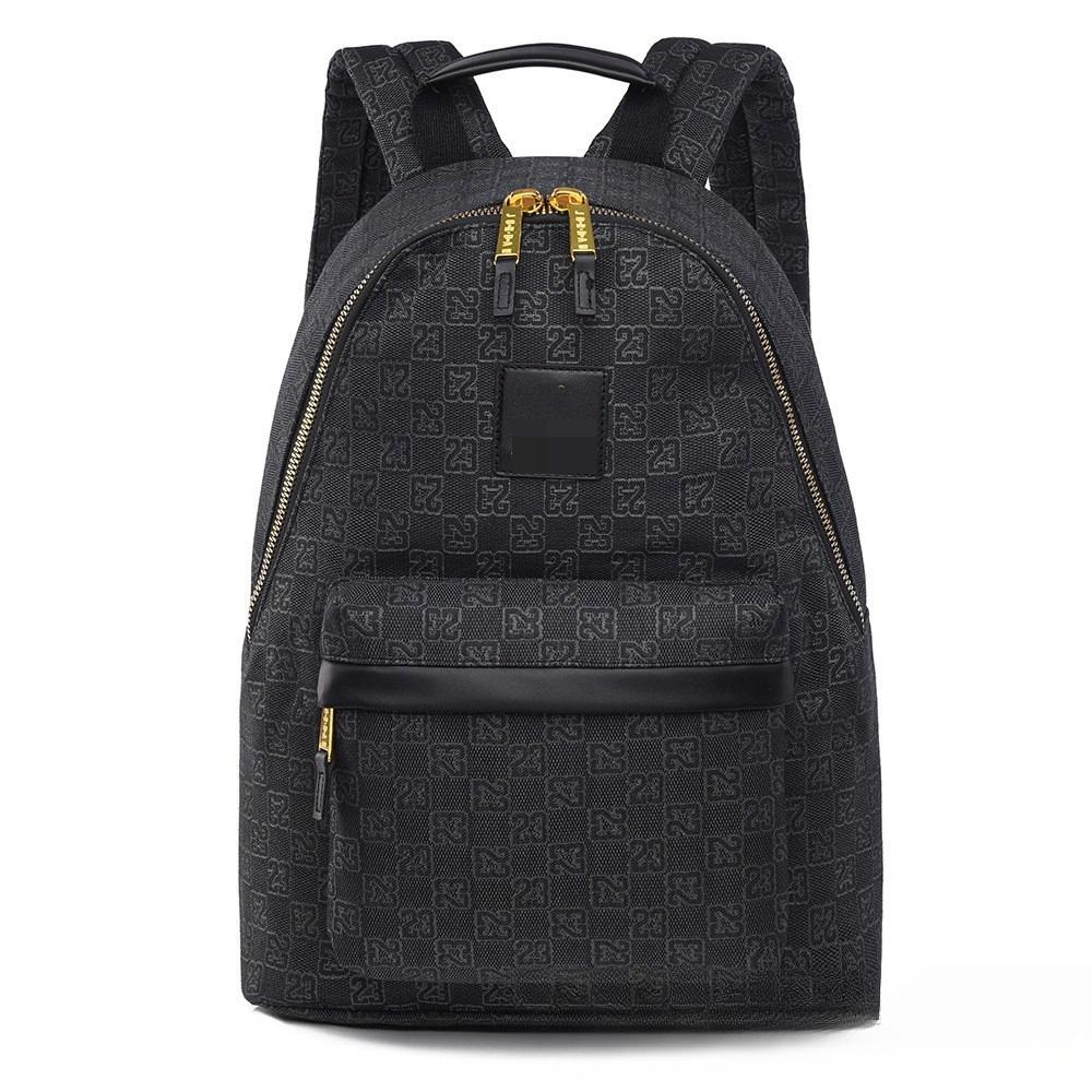 Schachbrettmuster Bedruckter Buchstaben-Rucksack Mittelschule Schultasche Große Kapazität Reisetasche Trendiger Sportrucksack für Herren und Damen.