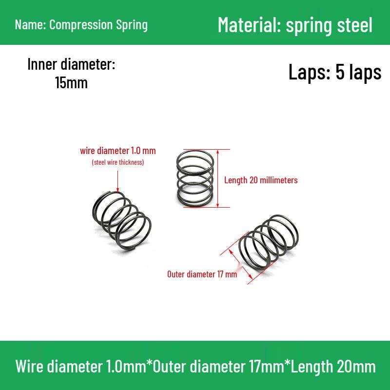 Heavy Duty Y-Type Compression Spring Shock Absorber, 1.0mm Wire Diameter, Outer Diameter 5-20mm.