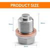 M14*1.5 Stainless Steel Engine Magnetic Oil Drain Plug with Neodymium Magnet Magnetic Oil Pan Plug with 3PCS Gasket