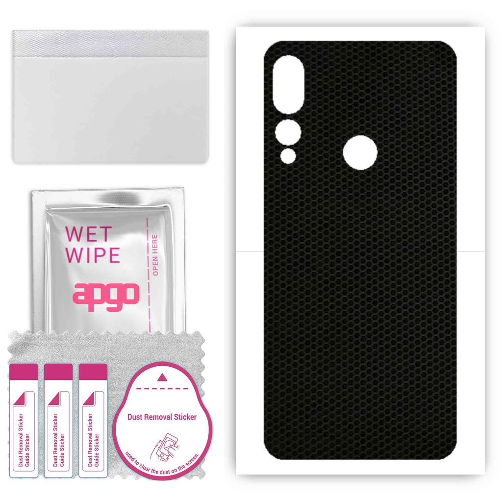 apgo Protective Skin Sticker for the back compatible with Lenovo Z5s, Wrap Film, Foil, Vinyl - Pattern Matrix
