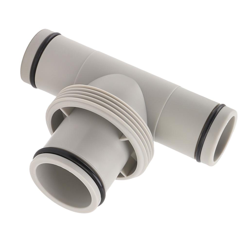 Pool Hose Adapter T Shape Threaded Pump Connector 1.5in To 1.25in Connection Hose Plunger for Pool