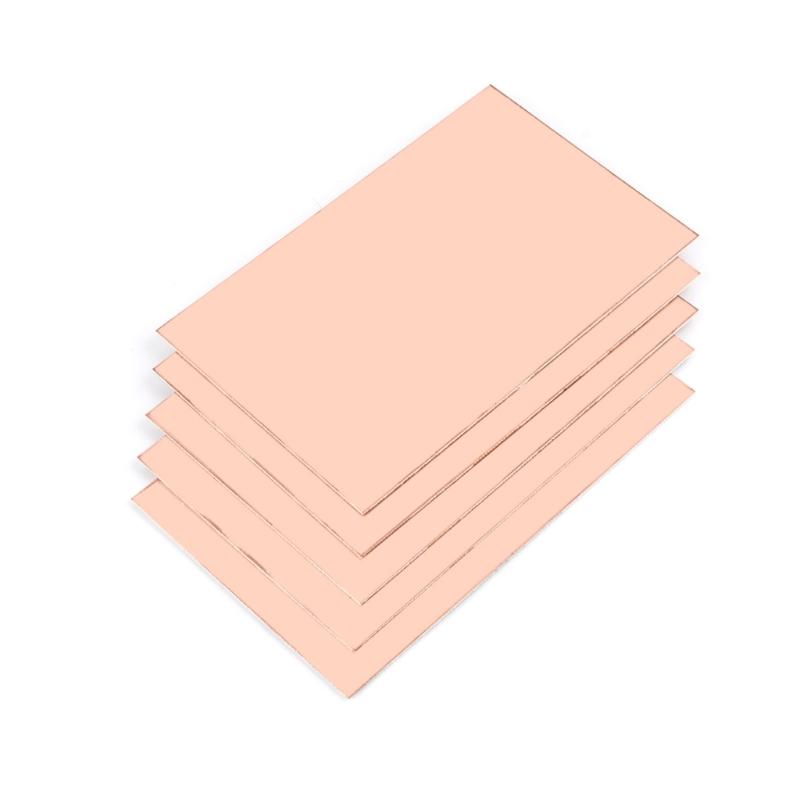 Pack of 10 1.5mm Thickness Circuit Board Single Sided Brass  PCB Board Simple Installation for Electronics & Hobbyists
