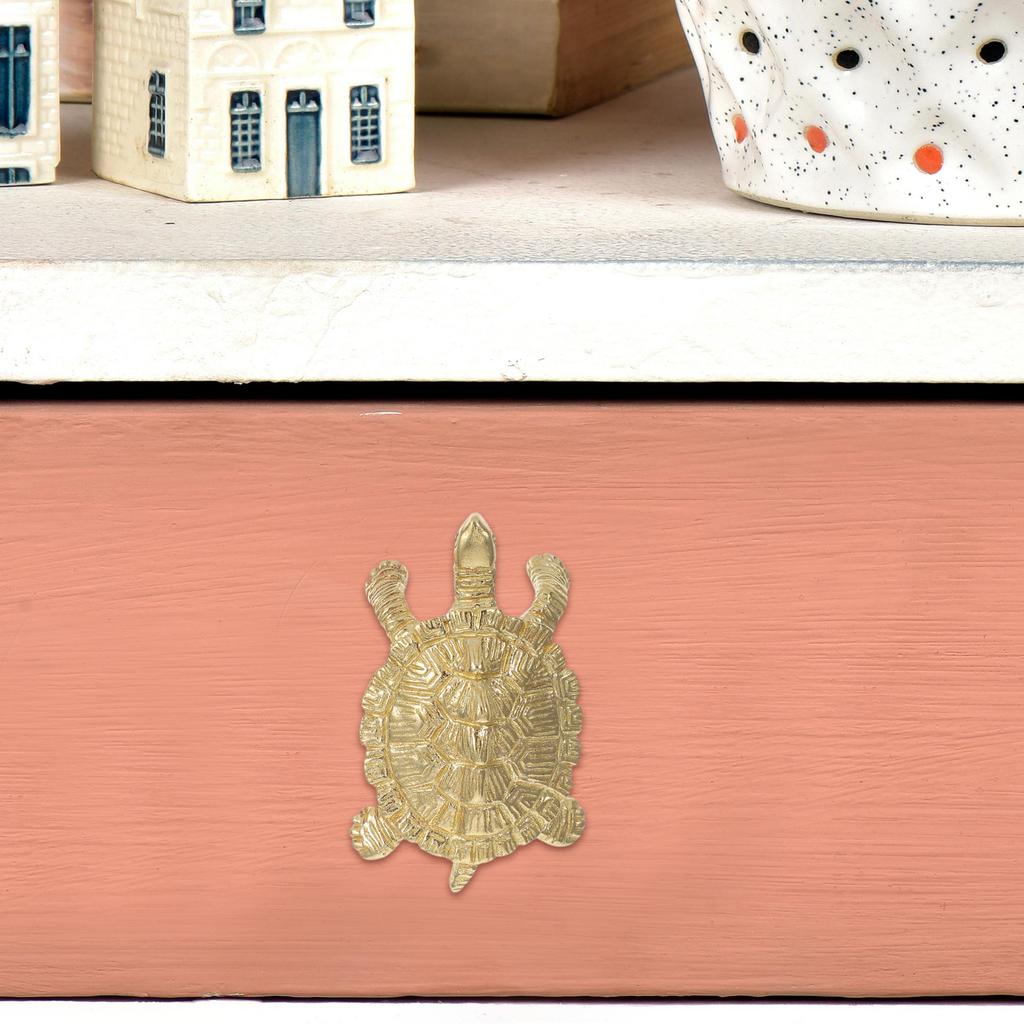 Creative Brass Turtle Door Handle Unique Animal Cabinet Knob Smooth Furniture Pull for Drawer Wardrobe Decorative Home