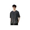 Li-Ning Gradient Quick-Dry Antibacterial Short-Sleeve T-Shirt Men Tops Black Charcoal-Gray ATST563-1