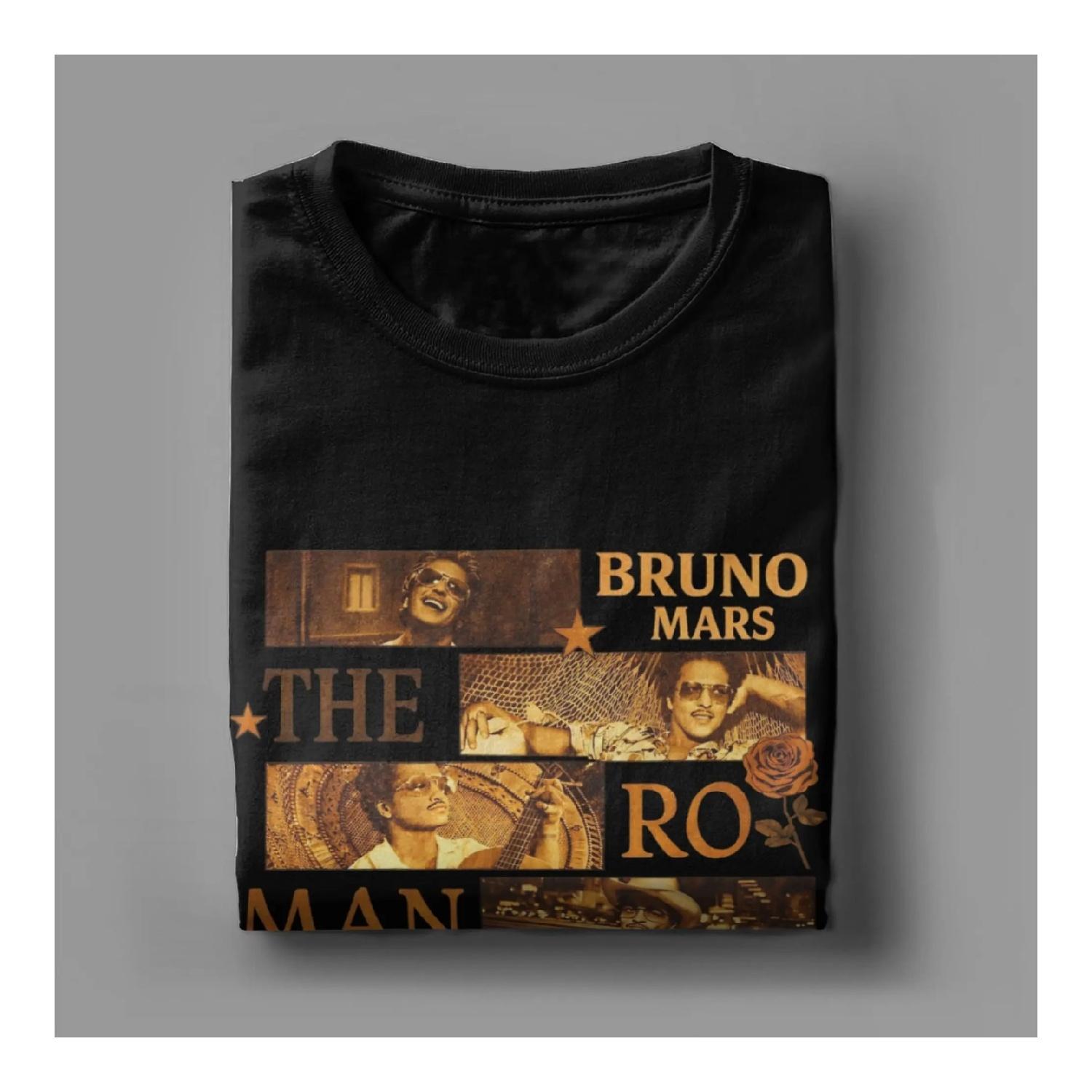 

Men T-Shirts I Just Mzight The Romantic Tour Bruno Mars Cotton Tees Short Sleeve T Shirt Crew Neck Clothing Birthday Present S чёрный
