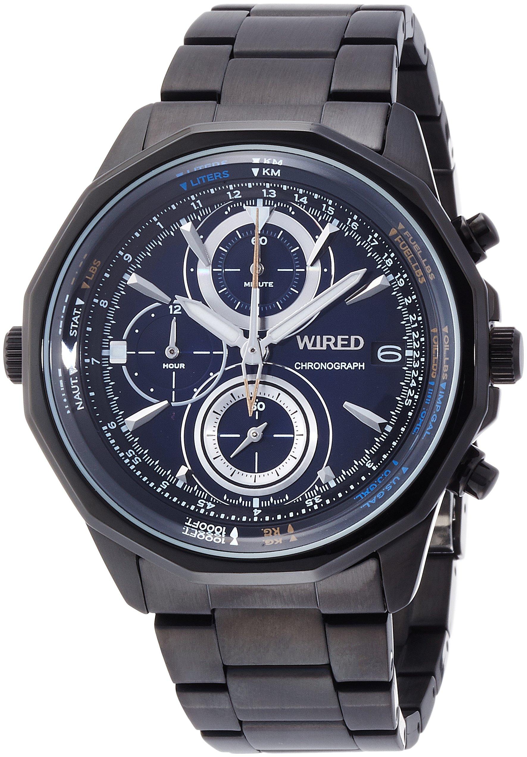 

[ПРОВОДНЫЕ] [Часы Seiko] Часы Синий Хронограф Кварцевые Хардлекс AGAW438