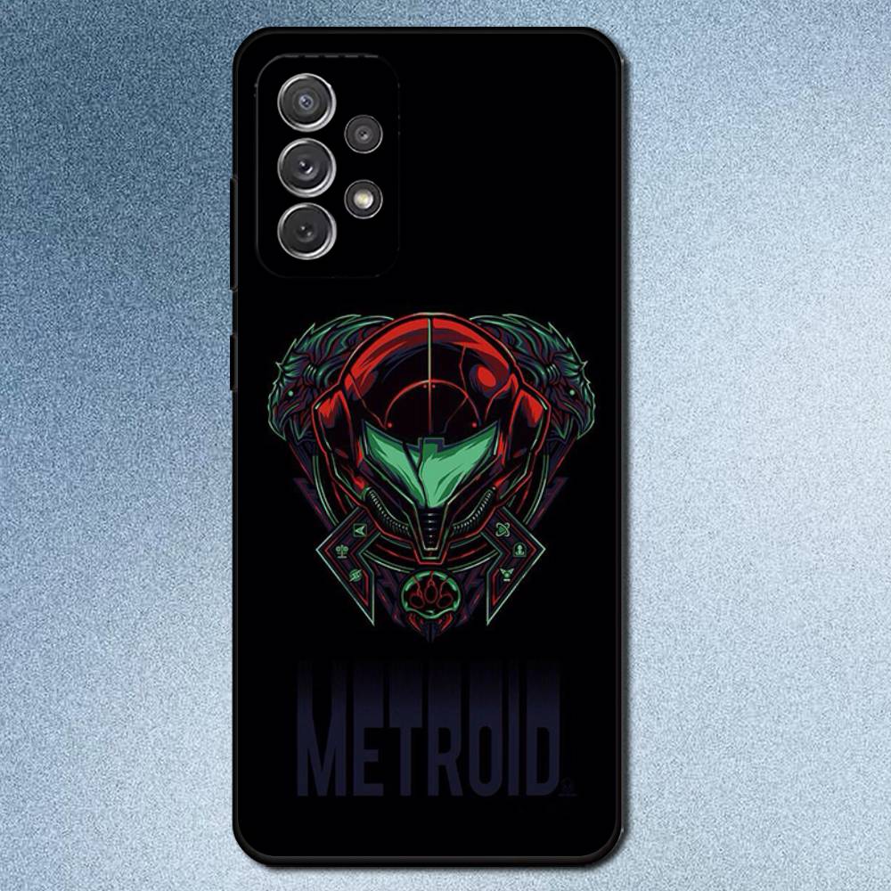 Game M-Metroid Phone Case For Samsung S25,S24,S21,S22,S23,S30,Ultra,S20,Plus,Fe,Lite,Note,10,9,5G Black Cover
