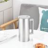 The 1.8-liter stainless steel thermos pot with lid can hold water, coffee, juice, iced tea, milk, etc., suitable for catering establishments and hous