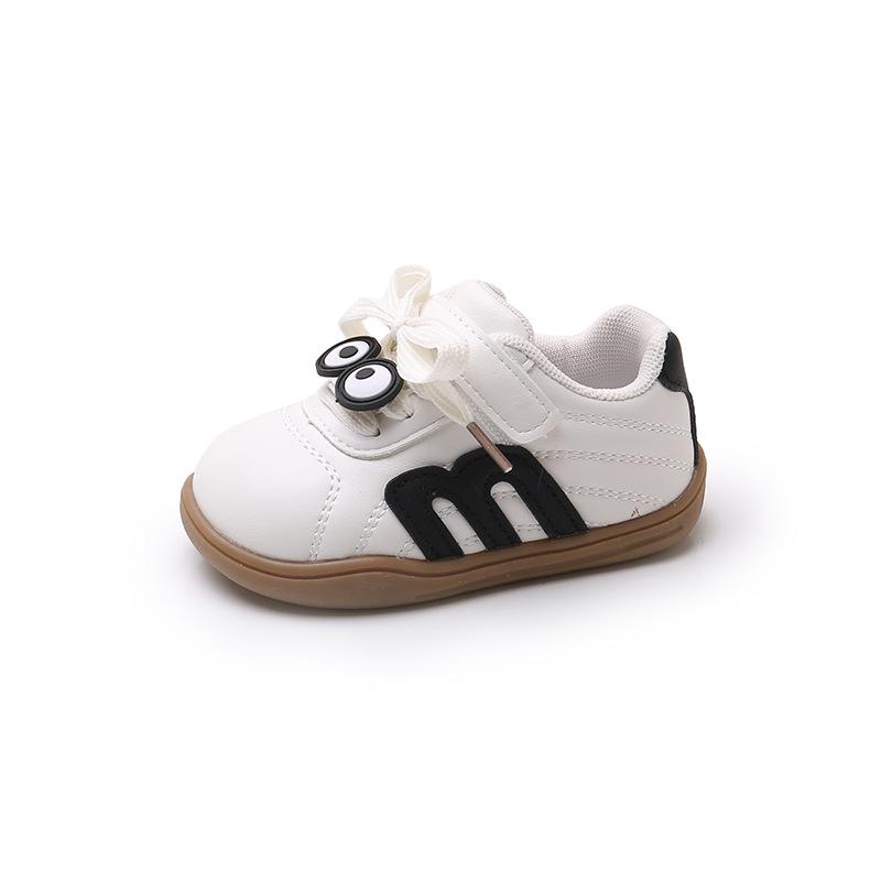Spring and Autumn Children's Sneakers Boys 1-3-6 Baby Shoes Soft Sole Girls Little White Shoes Breathable Toddler Shoes