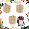 Wooden Ball Nose for Gnomes 3Pcs DIY Gnome Beards with Noses, Plush Beard, Handmade Gift Crafting Tools Faux Fur Dwarf Beard Christmas Elf Doll
