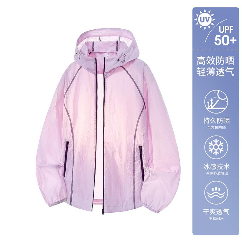 Sunscreen clothing women's 1011 summer new upf10 + outdoor UV protection sunscreen clothing loose and light jacket