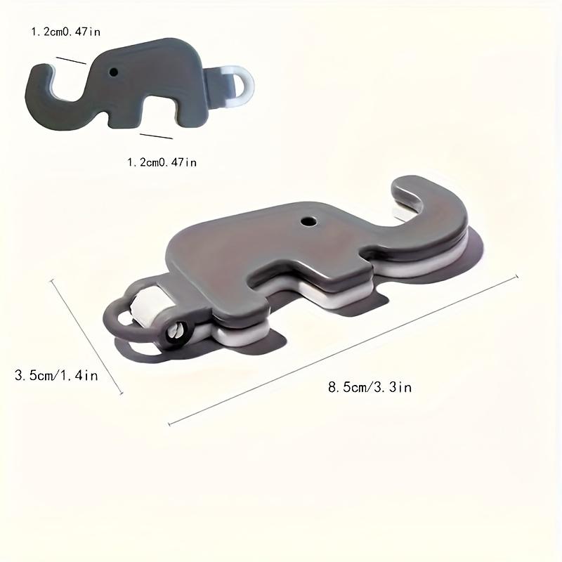 3pcs Elephant Phone Stands with Adjustable Tilt Angle - Heavy-Duty Phone Holder, Non-Slip Base, Portable with Keychain Hole