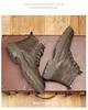 Martin Men's 2024 Thick-Sole Mid-Cut Genuine Leather Boots - British Retro Style for Autumn and Winter