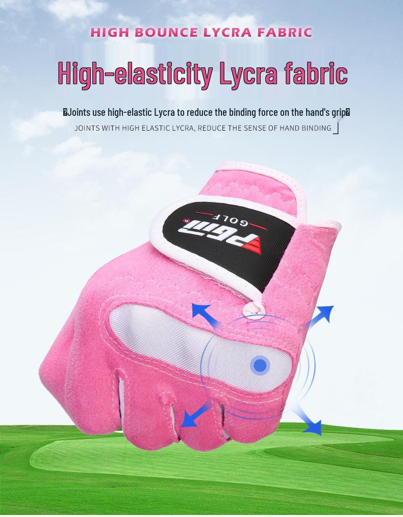 PGM Women's Fingerless Golf Gloves - Microfiber, Non-slip, Wear-resistant