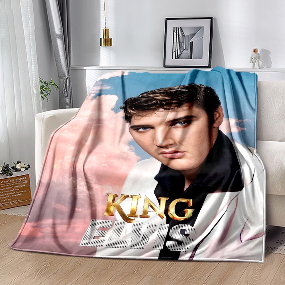 Elvis: Rock Legend Blanket Durable Comfort Perfect for Chair Sofa Bed for All Seasons Modern Best Holiday Gift for Friends Family