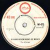 7inch Record VIKINGS  Six And Seven Books Of Moses WI075 Island Records 1963 UK Reggae Ska  Dub Used