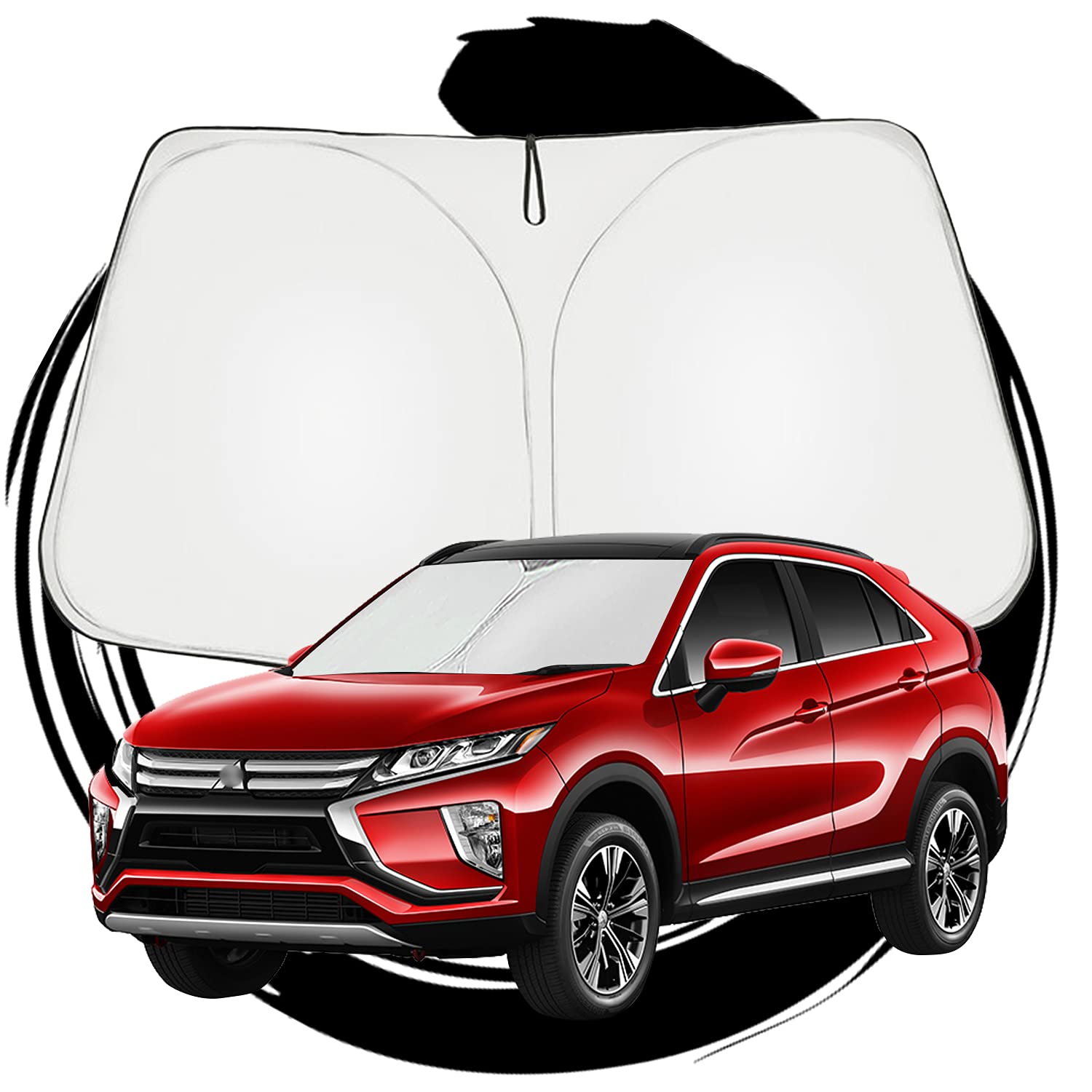 

ruiya Новый Mitsubishi Eclipse Cross Эксклюзивный Солнцезащитный Козырек на Лобовое Стекло Автомобильный Солнцезащитный Козырек Защита от УФ Лучей Солнцезащитный Козырек Сон в Машине Складные Кастомные Детали