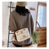 Cute Canvas Crossbody Bag for Women Small Square Shoulder Handbag with Pendant