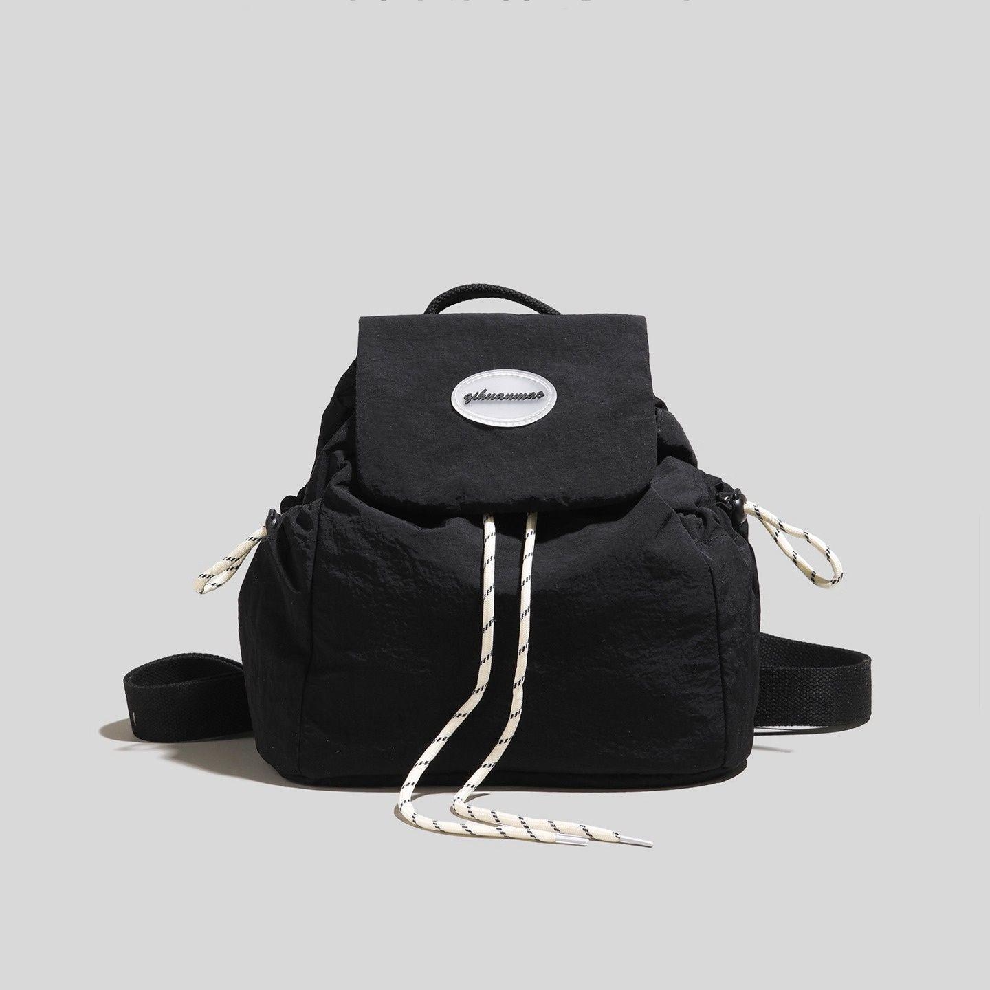 2025 Универсальный женский дорожный и студенческий рюкзак: Легкий, Простой, Дизайн с кулиской