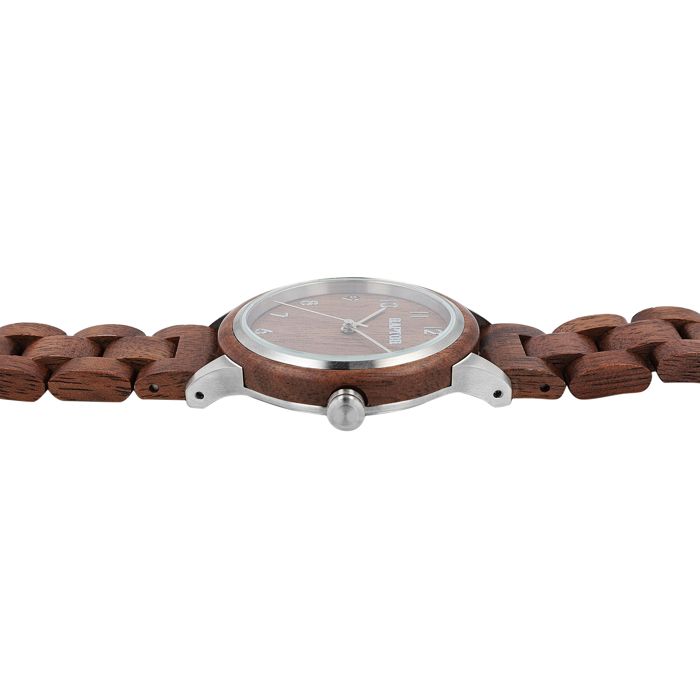 Montre - RAPTOR - Lenni - Bois de noyer - Cadran marron - Quartz GL32