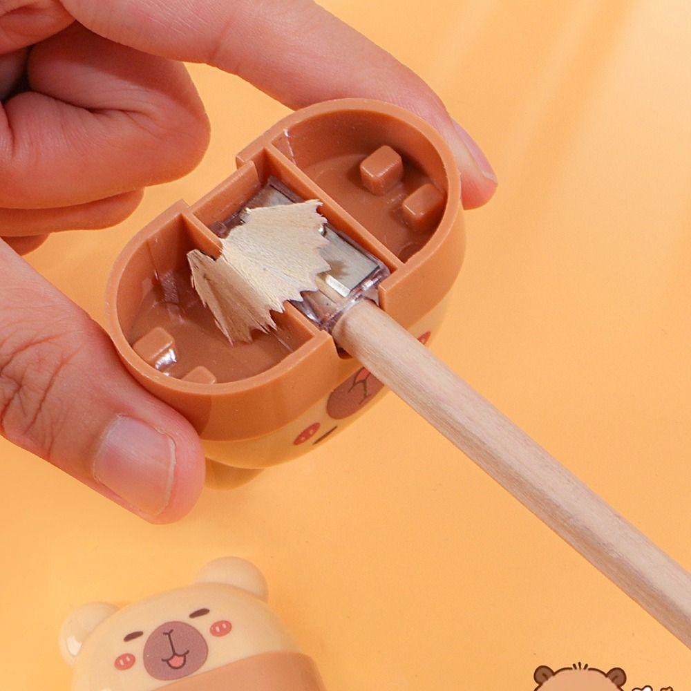 Portable Pencil Sharpening Tool Capybara Shape Pencil Parer Pencil Sharpener  Back To School Gift