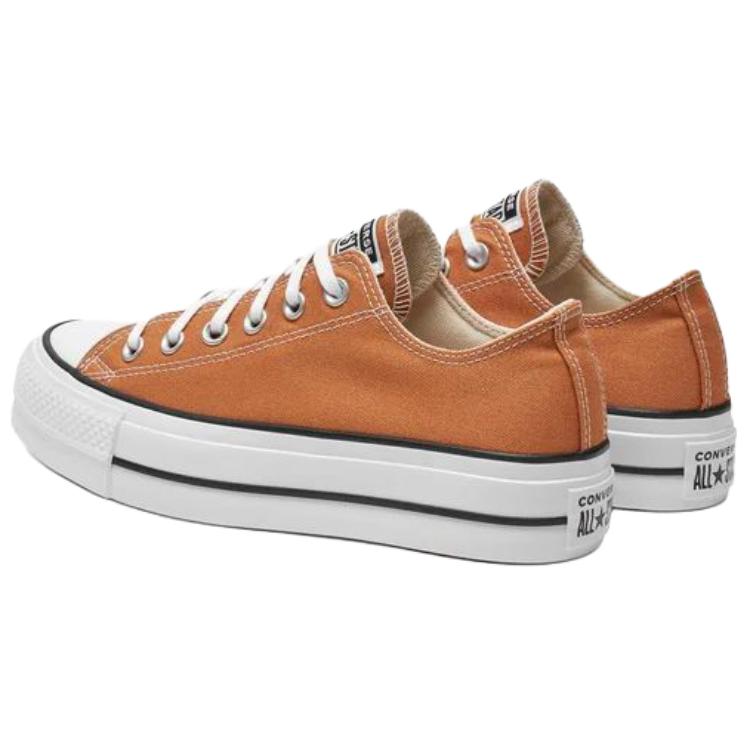 Converse Chuck Taylor All Star Lift Platform Casual Comfortable Low Top Canvas Shoes Women Sneaker Orange A11540C