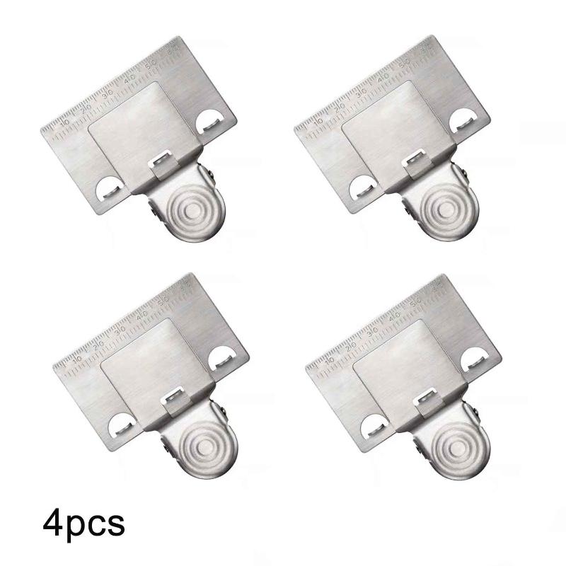 1/2/3/4Pcs Metal Measuring Tape Clip Holder Precise Measuring Tool For Woodworking Positioning Easy To Mark Scribing Drawing