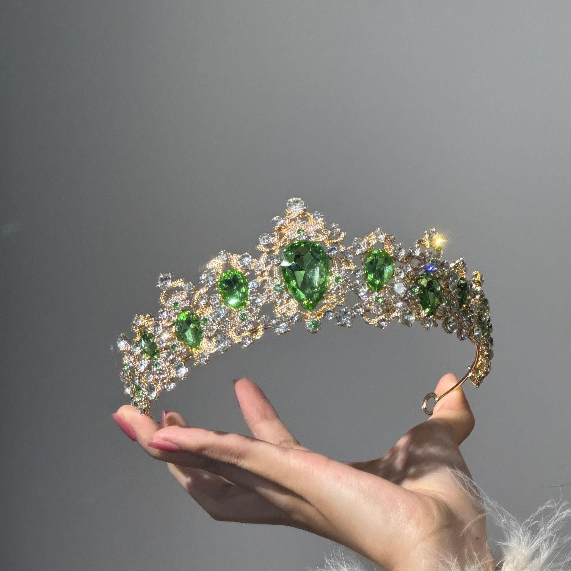 Prinzessin Geburtstagskrone Feminin Leicht Luxuriös Damenstil Haarschmuck Kleidkrone Brautschmuck