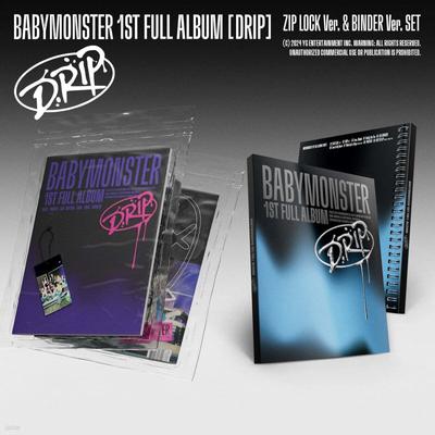 BABYMONSTER - 1st FULL ALBUM [DRIP][ZIP LOCK + BINDER Ver. 2 Types SET]
