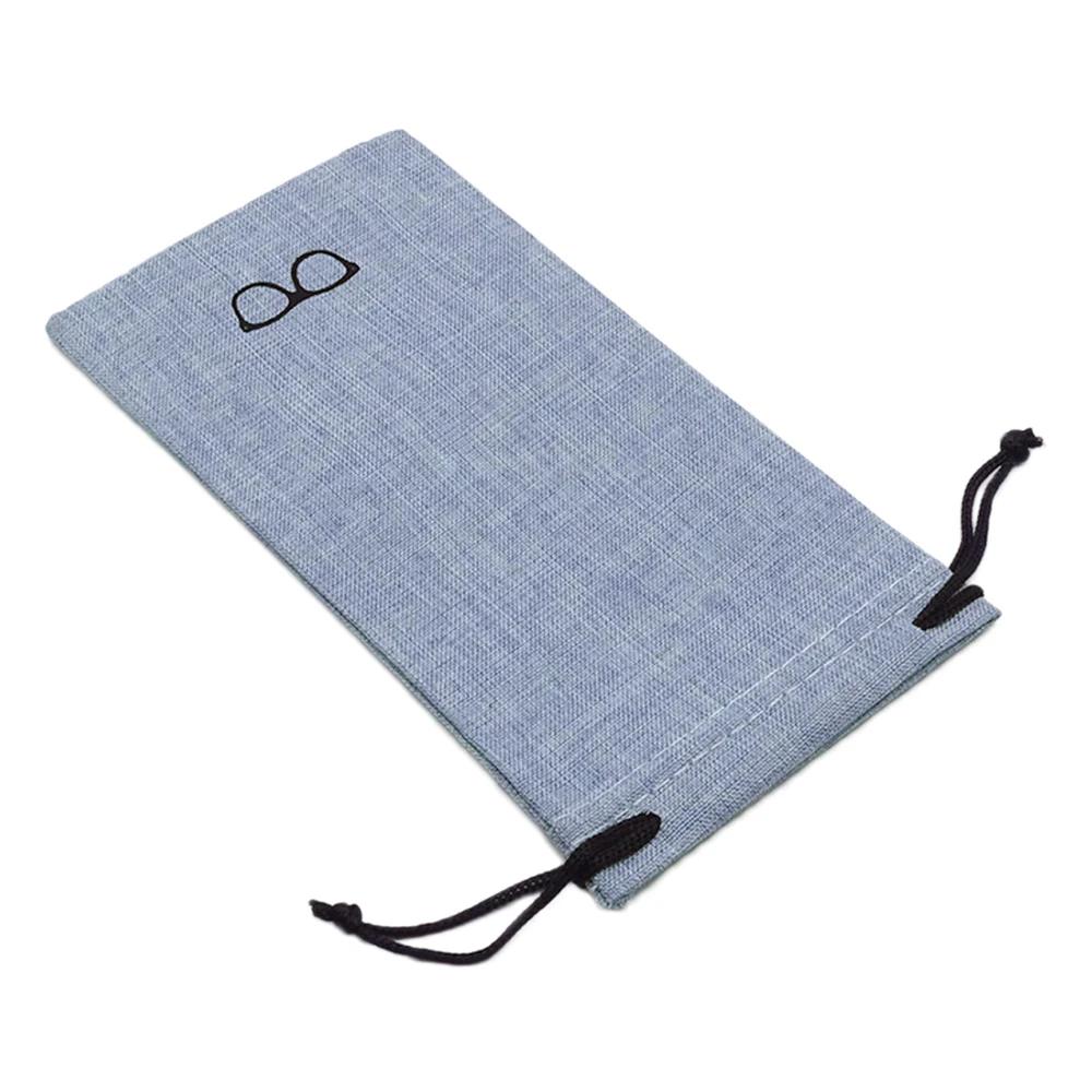 1/5/10/20Pc Eyewear Case Accessories Soft Cloth Glasses Bag Drawstring Portable Linen Fabric Eyeglasses Pouch Pocket for glasses
