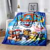 PAW Patrol Cartoon Printed Flannel Blanket Soft Warm All Season Throw For Kids Bedroom Sofa Indoor Home Decor Housewarming Gift