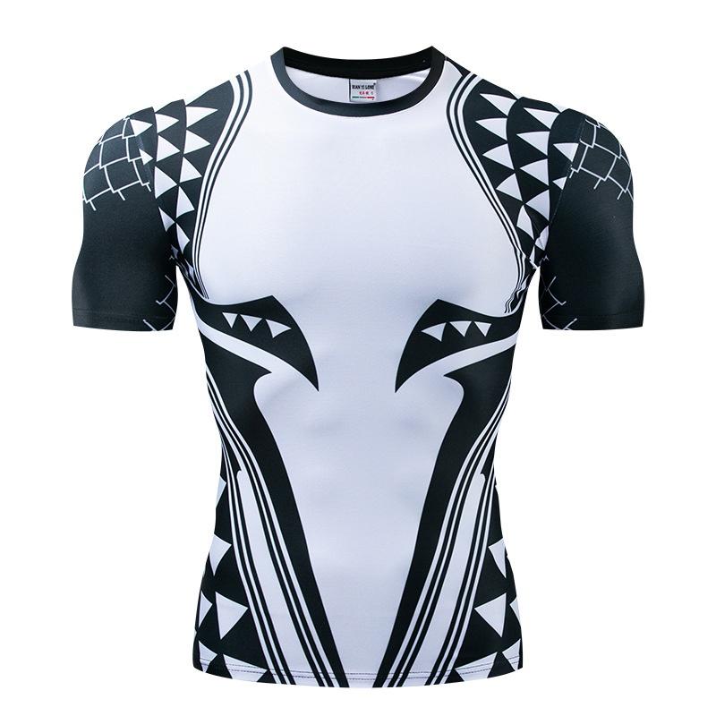 Spiderman Batman Superhero 3d Print Gym Tshirt Men Fitness Tee Compression Tops