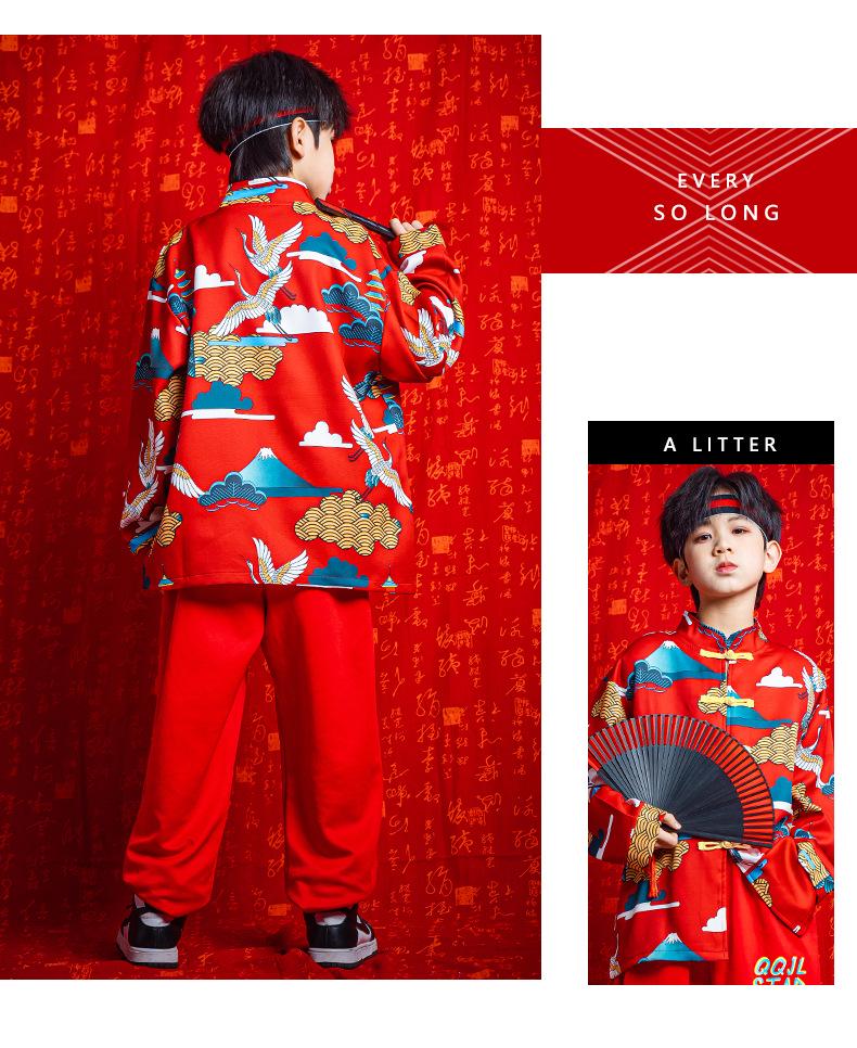 Neujahrs-Cheerleading-Kostüme für Kinder: Tang-Anzug im chinesischen Stil für Mädchen, Hanfu