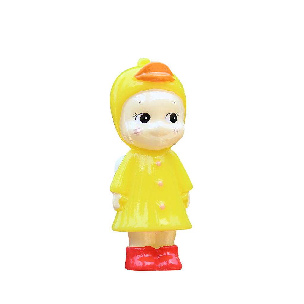 Resin Raincoat Doll Collectible Toy For Kids And Creative Decor