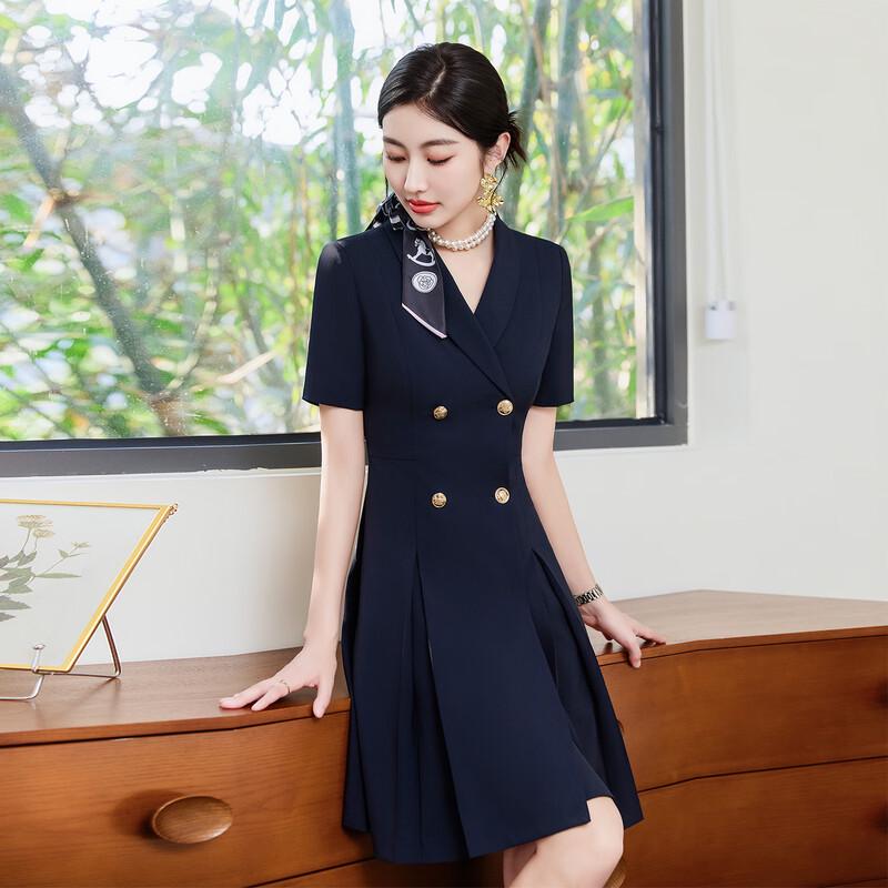Women's Summer Blazer Midi Dress