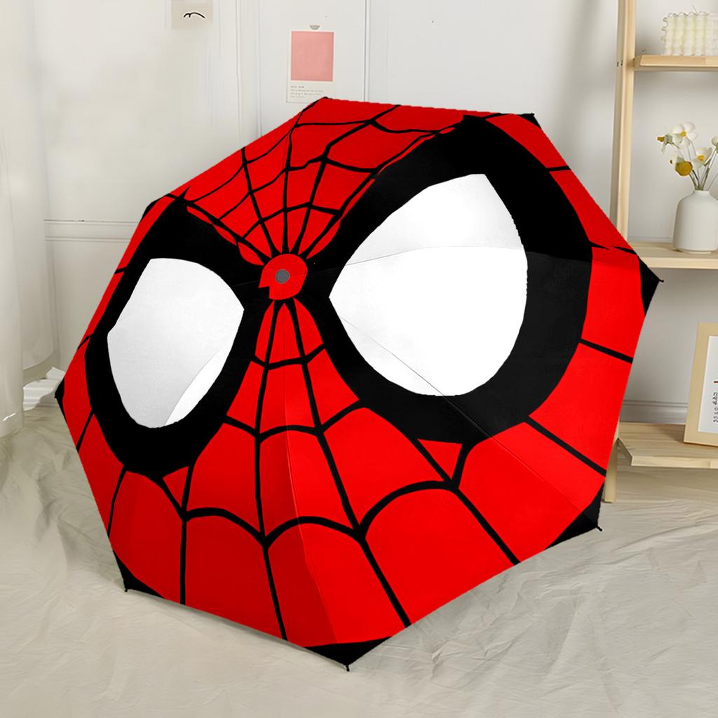 Ultimate Spider-man Adventure Automatic Umbrella Compact & Durable 8-Rib Design Sturdy Construction Durable Everyday Carry Umbrella Elegant Umbrella