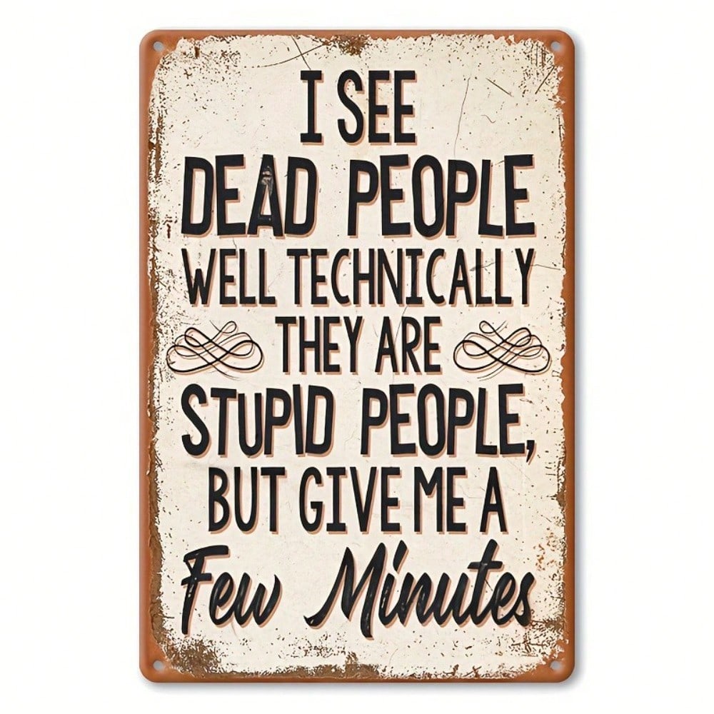Metal Tin Sign Vintage Wall Art 8x12 Inches Retro Man Cave Home Bar Garage Decor