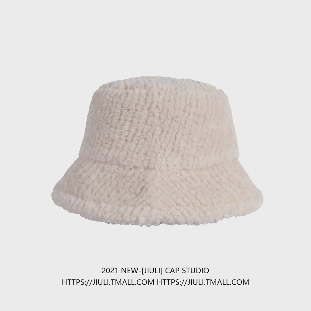 

Shearling Lamb Soft Bucket Hat Cozy And Fashionable Winter Headwear Women For слоновая кость