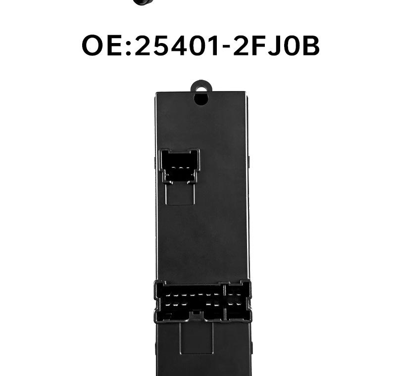 Nissan Venucia D50 Driver's Side Window Regulator Switch, Part 25401-2FJ0B