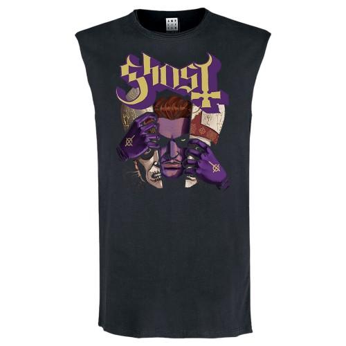 Amplified Mens Alter Egos Ghost Sleeveless Tank Top XS charbon de bois