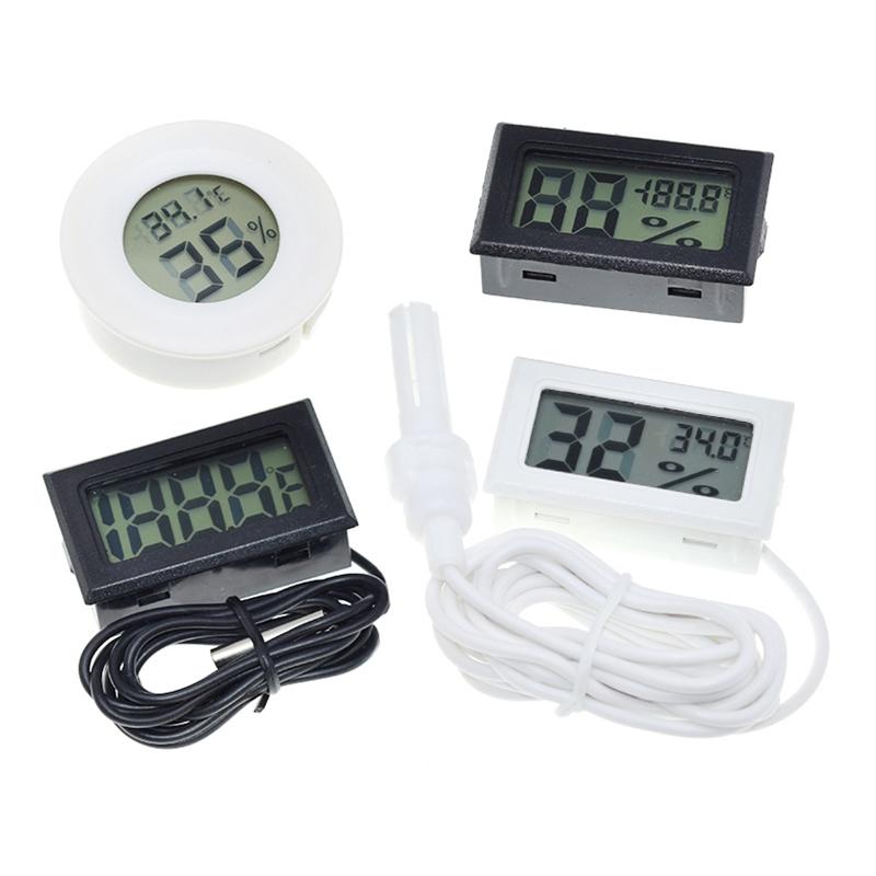 Mini LCD digital thermometer used for freezer temperature - 50-110℃ refrigerator thermometer indoor and outdoor waterproof probe